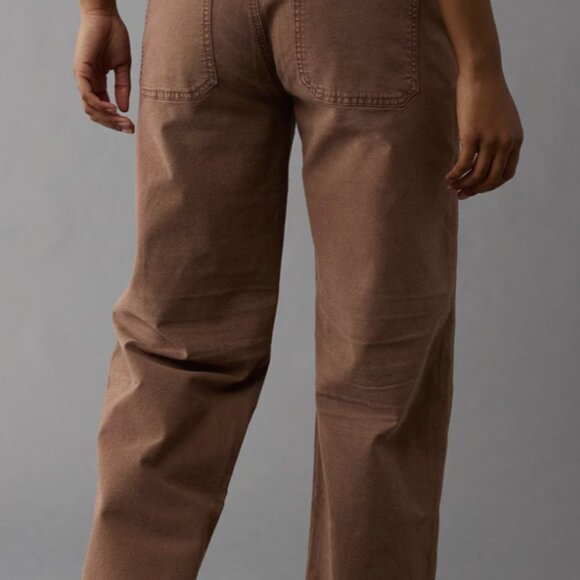 american eagle stretch high-waisted stovepipe utility pant - Picture 3 of 7